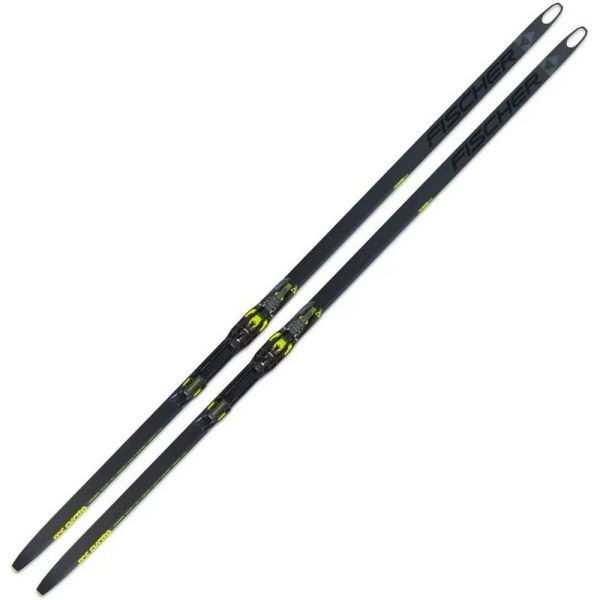 Беговые лыжи Fischer RCS Skate Plus STIFF без насечек, черный, 186 см