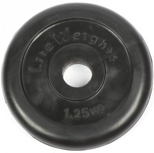 Блин Lite Weights 28273148 для гантели/штанги 1.25 кг черный