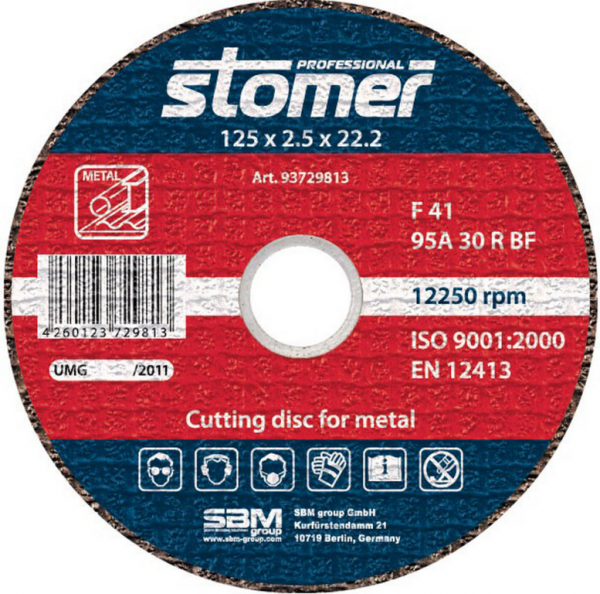 Диск по металлу Stomer CD-125 93729813