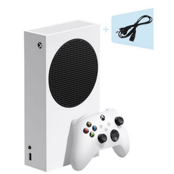 Игровая приставка Microsoft Xbox Series S c кабелем питания (евровилка) 1883 белый