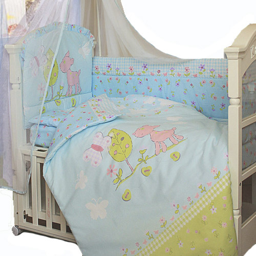 Комплект в кроватку Золотой гусь Little Friend 1262/е Голубой