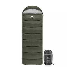 Спальный мешок Naturehike U250 NH20MSD07-AGRU250-L (190+30)х75 см, темно-зеленый NH20MSD07-AGRU250-L левая